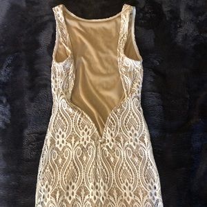 Sabo Skirt White Long Lace summer dress (Fits XS)